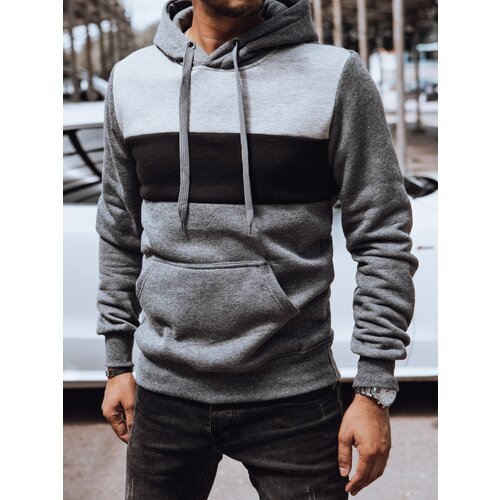 DStreet Bluza męska z kapturem ciemnoszara Slike