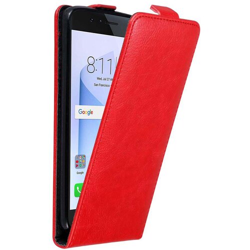 Cadorabo Ohi&scaron;je, združljivo z Honor 8 / 8 PREMIUM v rdeče jabolko - Za&scaron;čitni ovitek v obliki flipa z magnetnim zapiranjem, (20558574) Cene