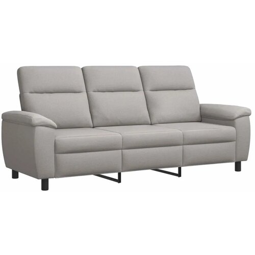  Set sofe 3 pcs Oblačnosiva Tkanina - Siva tkanina oblak 1-sjedalna + 2-sjedalna (140 cm) + 3-sjedalna Slike