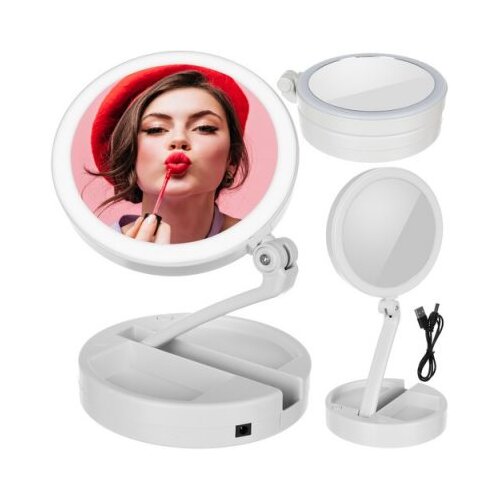 Malatec USB touch zložljivo kozmetično ogledalo z LED osvetlitvijo, (20395724) Cene