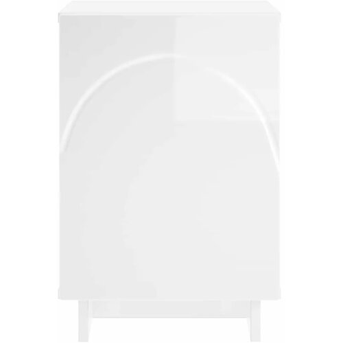  Noćni ormar Bijela visokog sjaja 33 5 x 34 5 x 50 cm - Bijela visokog sjaja 1 Slike