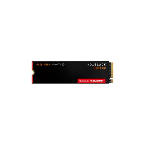 Western Digital SSD WD 2TB M.2 NVMe Gen5 WDS200T1X0M SN8100 Black Cene