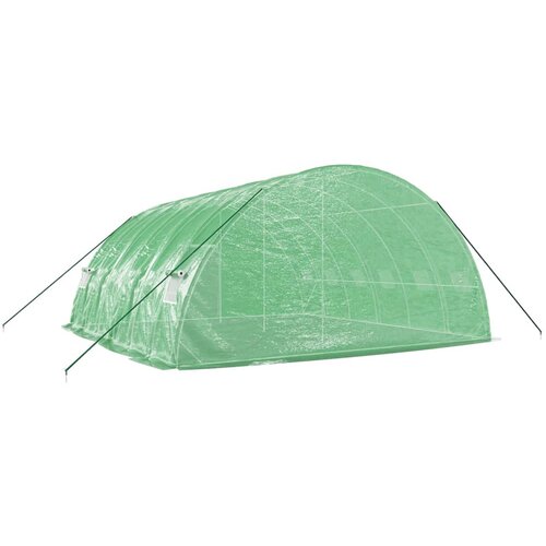  Plastenik s čeličnim okvirom zeleni 36 m&amp;sup2; 6 x 6 x 2,85 m Slike