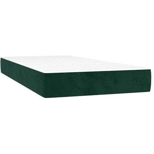  Krevet box spring s madracem LED tamnozeleni 80 x 200 cm bar&amp;scaron;un - Tamnozelena 80 x 200 cm Blok s kvadratima Slike