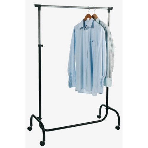  Stalak za odeću crna/hrom Slike