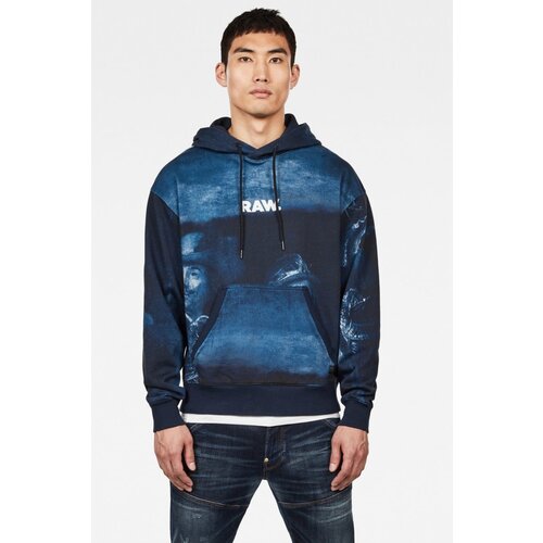 G-star Sweatshirt - Graphic 16 rijks stor hdd sw l\s dark blue Slike