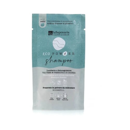 La Saponaria EcoPowder polnilo za šampon čajevec in cikorija Cene