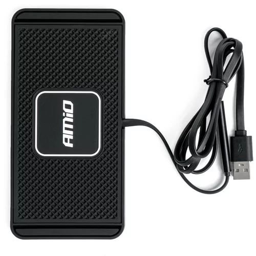 Amio Podloga za telefon z brezžičnim polnilcem 15W USB