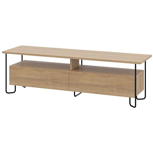 Marckeric TV komoda u dekoru hrasta u prirodnoj boji 150x45 cm Dilly &amp;ndash; Slike
