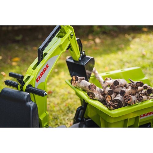 Falk Traktor na pedale Claas sa prikolicom, žlicom i buldožerom 3 godine Slike