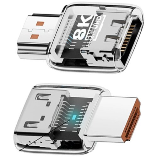 INF 8K UHD HDMI 2.1 ženski na moški adapter pravilen - paket 3 Transparent, (5000327366) Cene