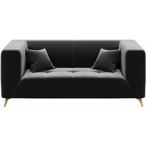 MESONICA tamnosivi baršunasti kauč Toro, 187 cm