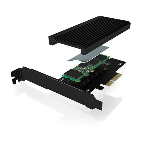 Icybox Kontroler IB-PCI208-HS, PCIe 4.0 x4 - M.2 SSD NVMe, s hladnjakom Slike