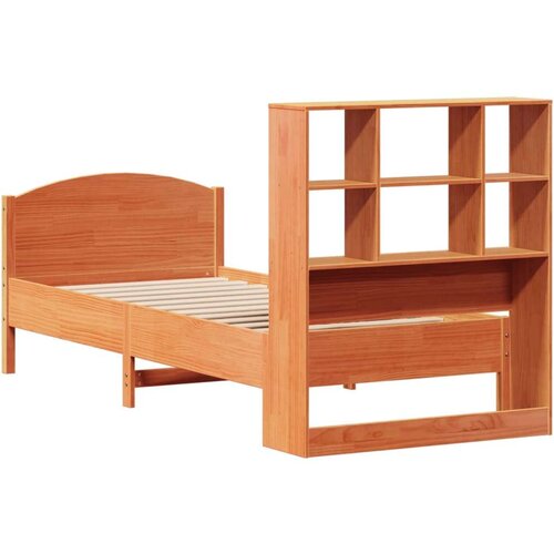 vidaXL Krevet s regalom za knjige bez madraca 90 x 200 cm od borovine Cijene