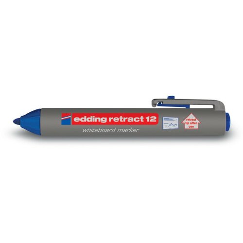 Edding marker za belu tablu E-12 retract 1,5-3mm plava Cene