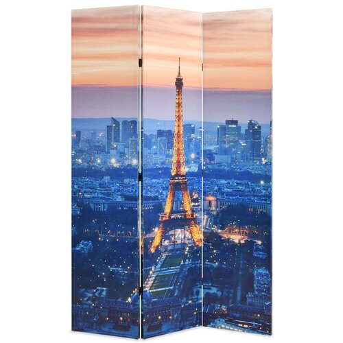 vidaXL Zložljiv paravan 120x170 cm Pariz ponoči Cene