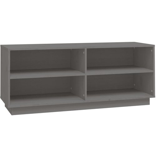 Maison Chic Omarica za obutev - Kopa za čevlje siva 110x34x45 cm trdna borovina, (21777254) Slike