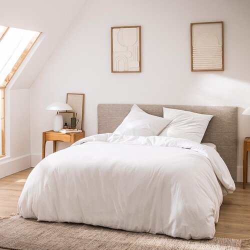 Douceur d intérieur Bijela 3-dijelna pamučna posteljina za bračni krevet/za produženi krevet 240x220 cm Meline &ndash; Cijene