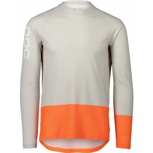 Poc MTB Pure LS Jersey Granite Grey/Zink Orange XL