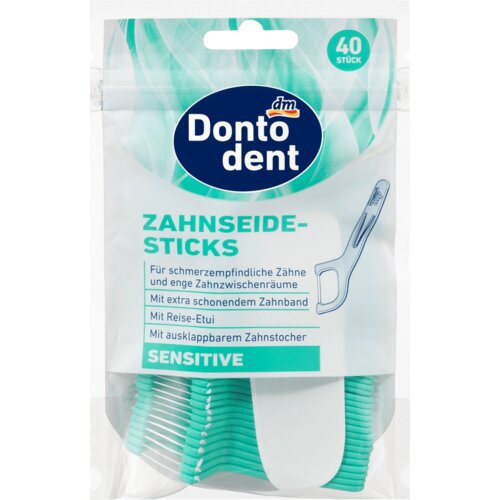 Dontodent Sensitive konac za zube na štapiću 40 kom Cene