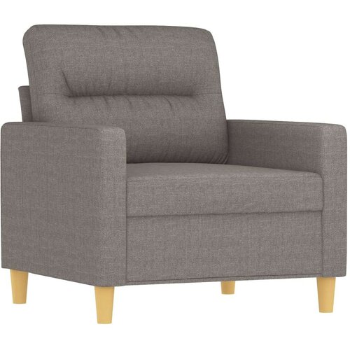  4-dijelni set sofa s jastucima smeđesivi od tkanine Slike