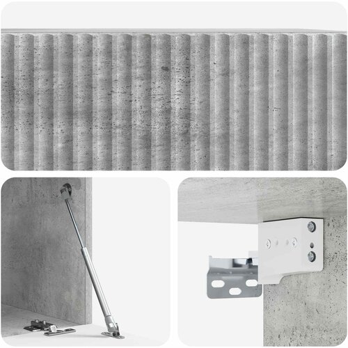  ormar za zid 59,5 x 41 x 30 cm Betonska siva Slike
