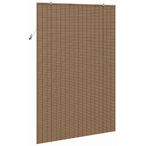 Rolo zavjesa sa zavjesama Smeđa 150 x 220 cm bambus Slike