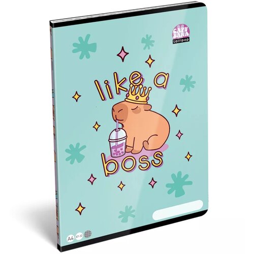 ICO LizzySuli Lollipop Capybara bilježnica s kvadratićima i uzorkom kapibare A4 27-32 Cijene