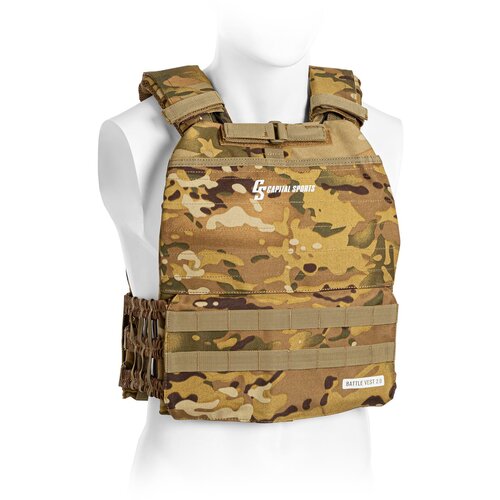 Capital Sports Battlevest 2.0, prsluk s utezima, 2 x 2 težine 2,6 kg i 4,0 kg, camo Cijene