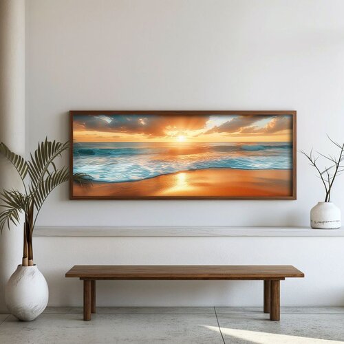 WALLXPERT FAH002-120 Multicolor Decorative Framed MDF Painting Cene