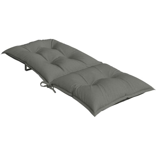  Jastuci za stolice 2 kom tamnosivi 120x50x7 cm od tkanine Slike