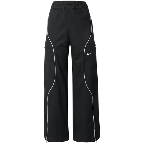 Nike Sportswear Hlače 'STREET' črna / bela