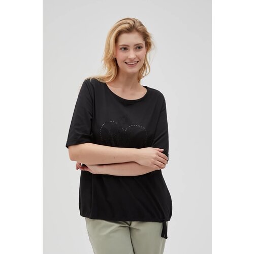 Marisse Women's T-Shirt L-Ts-4611 Black Cene