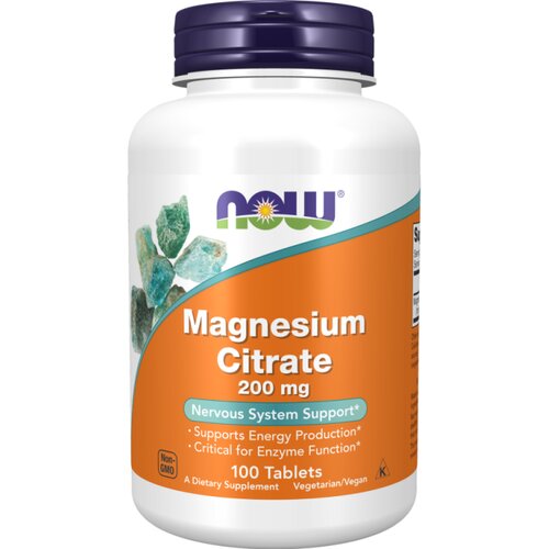 Now Foods Magnezijev citrat NOW, 200 mg (100 tablet) Slike