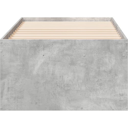  Dnevni krevet s ladicama bez madraca siva boja betona 100x200cm Slike