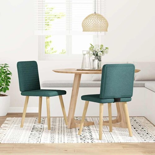 Maison Chic Jedilni stoli - Vzorci stoli 2 kosa temno zeleno blago A559, (22032109) Slike