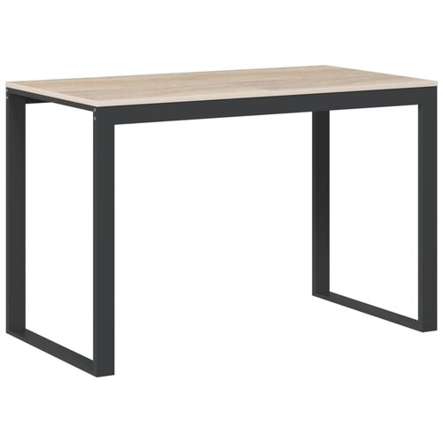  Stol za računalo crni i boja hrasta 110 x 60 x 73 cm od iverice Slike