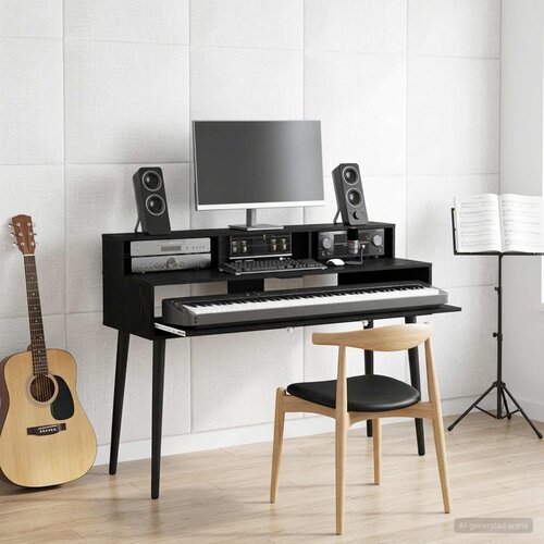 Studio radni stol Crni hrast 130 x 42,5 x 36 cm Cijene