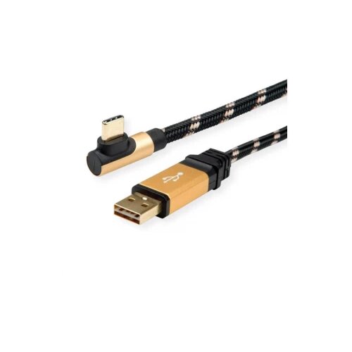 Secomp Roline Gold USB2.0 Reversibile type C - A, pod uglom 90, M/M 3.0m Cene