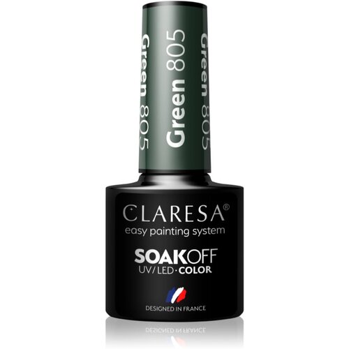Claresa SoakOff UV/LED Color Take Me To The River gel lak za nohte odtenek Green 805 5 g Cene