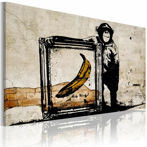  Slika - Inspired by Banksy - sepia 60x40