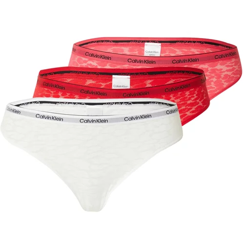 Calvin Klein Underwear Spodnje hlačke roza / rdeča / črna / bela