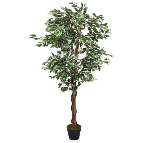 vidaXL Umjetno stablo fikusa 378 listova 80 cm zeleno Cijene