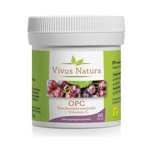Vivus Natura OPC izvleček grozdnih pečk + vitamin C
