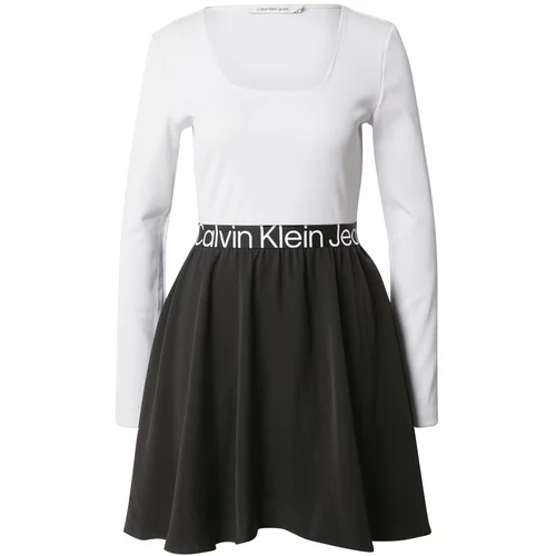 Calvin Klein Jeans Haljina crna / bijela