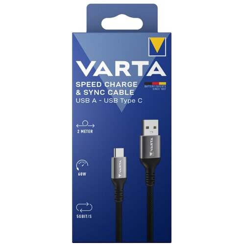 Varta speed charge & sync usb a - usb type c kabl Cene