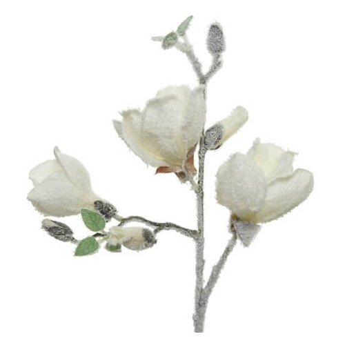 Other novogodišnji ukras cvet magnolije beli 50 cm Cene