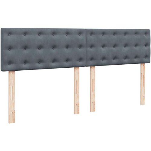 VidaXL Otomanski krevet s madracem&amp;amp;LED tamnosivi 180x200cm bar&amp;scaron;unasti Slike