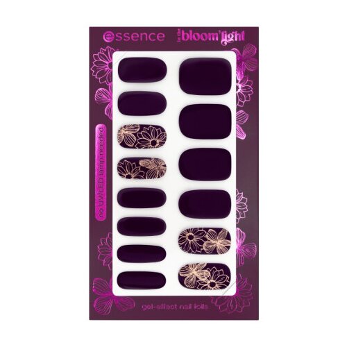 Essence folije za dekoracijo nohtov - In The Bloom'light Gel-Effect Nail Foils - 01 Moonflowers Are My Favorite Cene