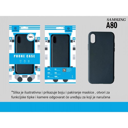  Maskica silikonska za Samsung Galaxy A80 - crna Cijene